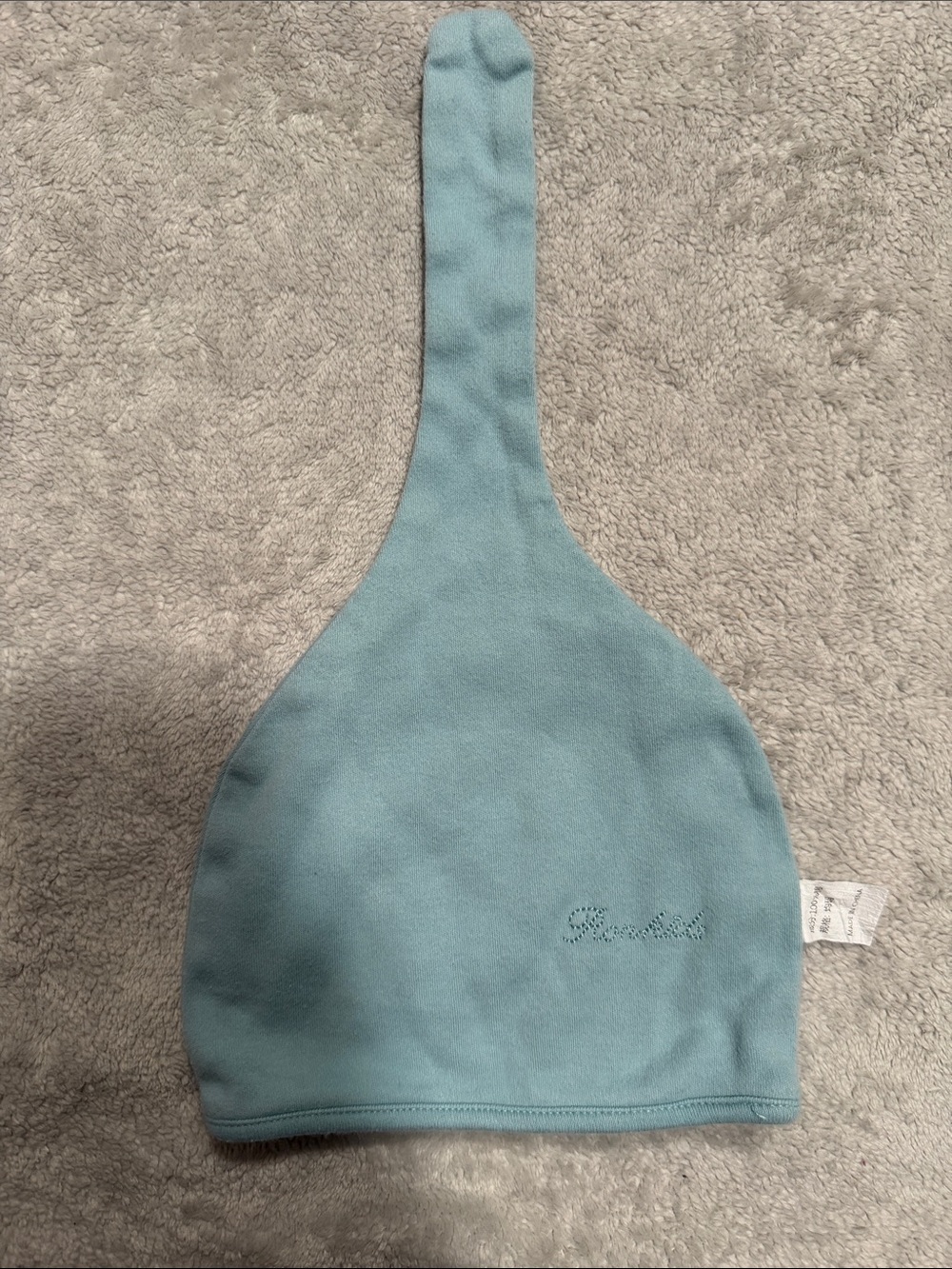 Rachel Riley Light Blue Infant Knot Hat